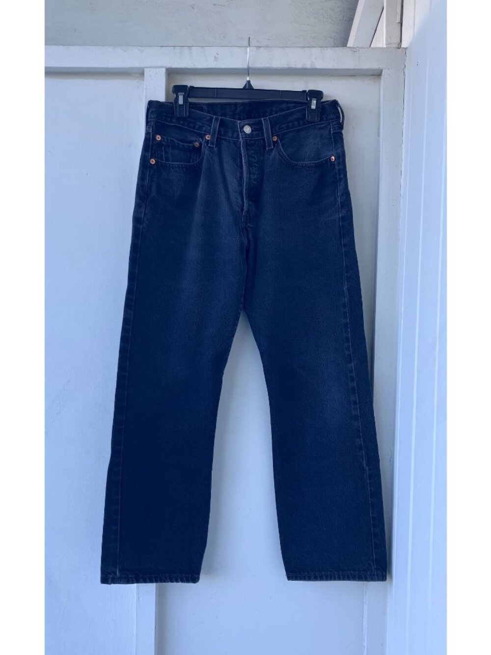 Levi’s 501XX Womens Vintage 90s Button Fly WPL423 Jeans Size 28x28* Black AN EXC